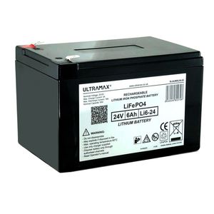 ULTRAMAX LI6-24 Lithium Battery 24V 6Ah SLAUMXLI6-24